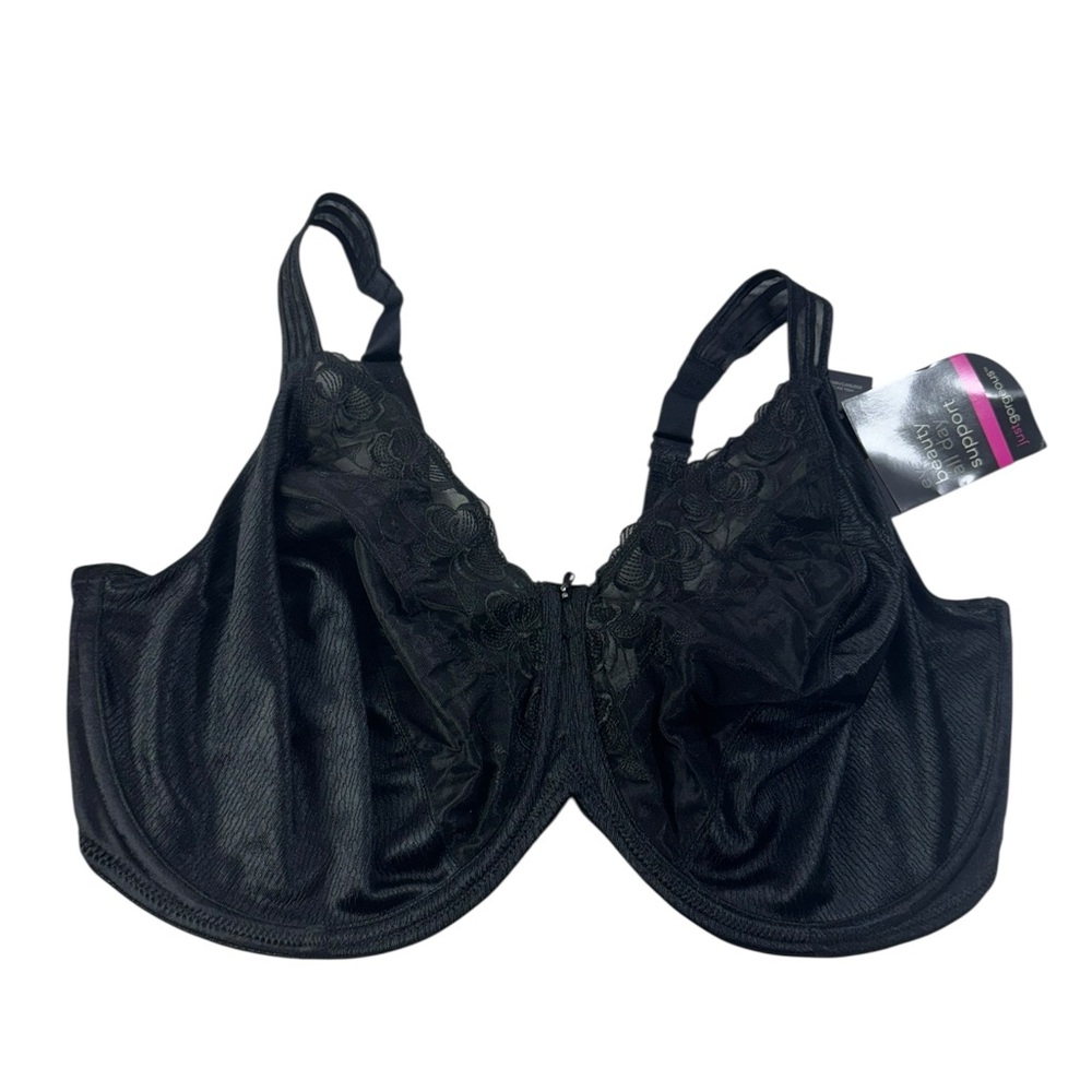Just my size Elegant Black Lace Women's Bra size 42DDD style 1228